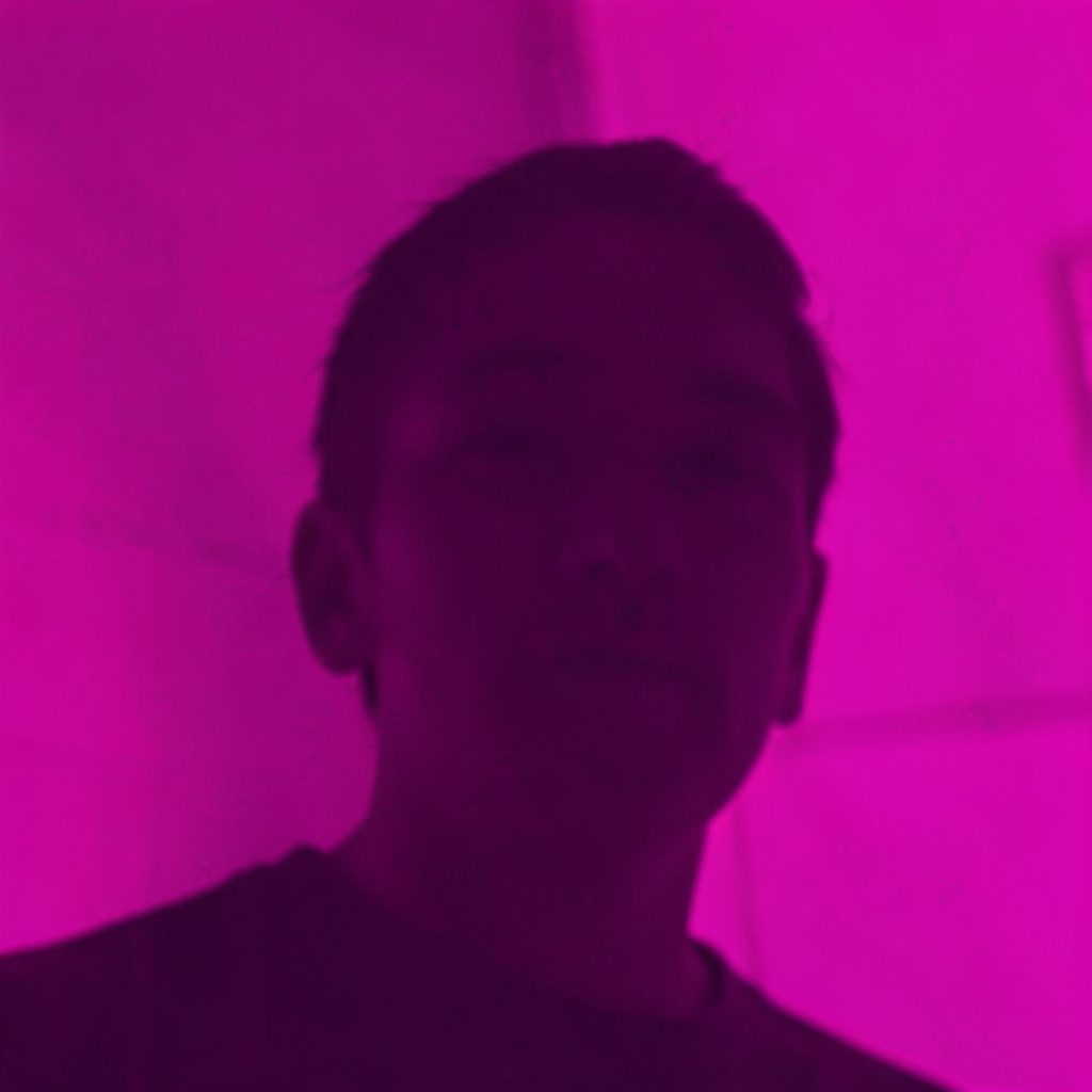 A duotone photograph in dark charcoal and magenta tones showing an abstract grid of glowing data points suggesting web traffic analysis